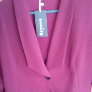 Women's Chic Plum Blazer